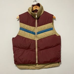 Vintage Reversible Puffer Vest Jacket size M